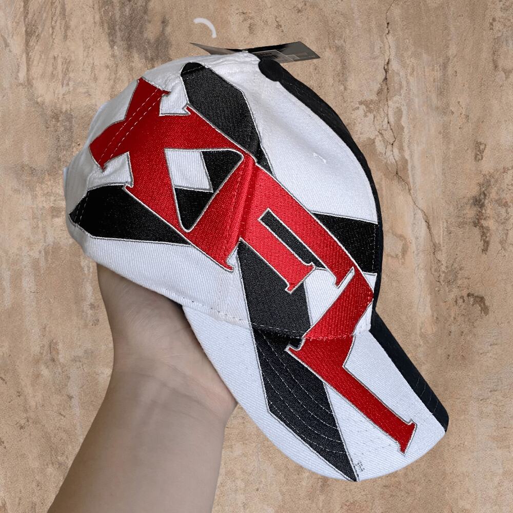 Vintage Y2K XFL Hat OSFA Large Embroidered Logo Drew Pearson Split NWT